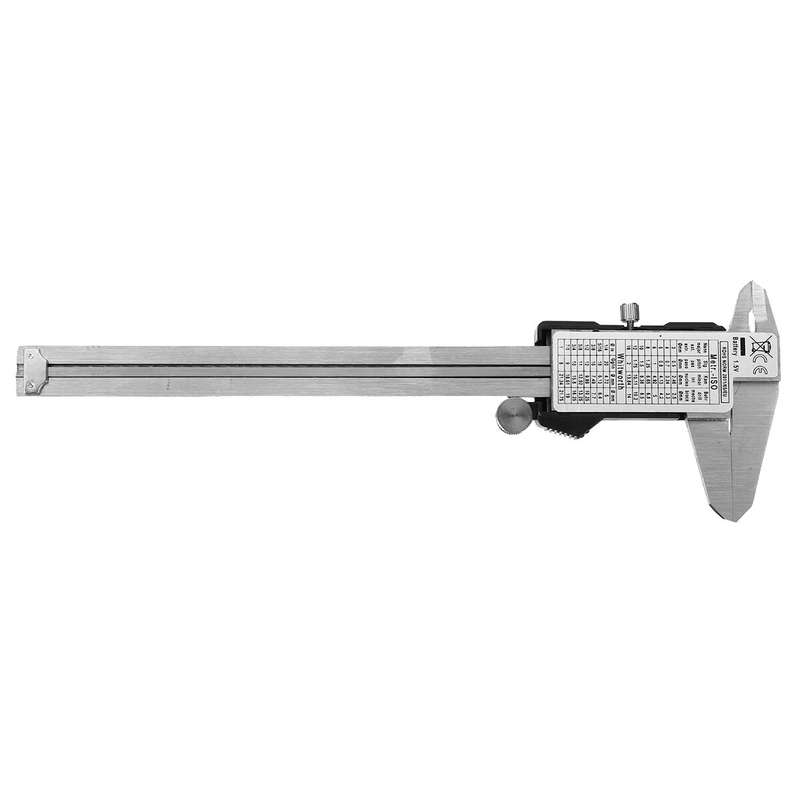 150mm Electronic Digital Vernier Caliper Stainless Steel Vernier Caliper Gauge Woodworking Measuring