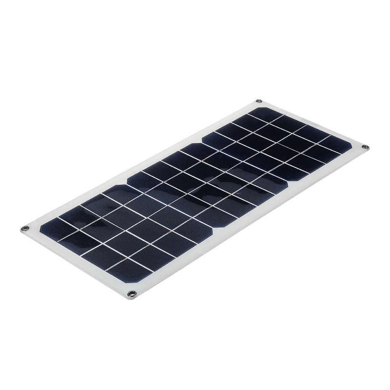16V 10W 1.2A 420x190x2.5mm Monocrystalline Semi-flexible Solar Panel Set with Rear Junction Box Supp