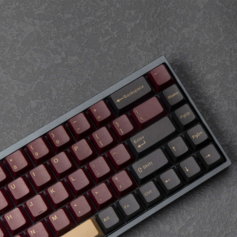 GMK Red OEM Profile Keycap 135 Keys Mechanical Keyboard DIY Custom PBT Double Shot 61 60 Black Retro