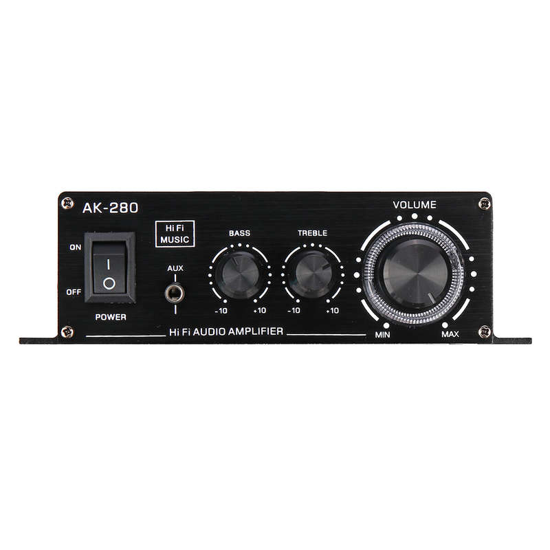 AUTSOME 12V 40Wx2 Power Amplifier 2.0 Channel 90DB Car Small Power Amplifier