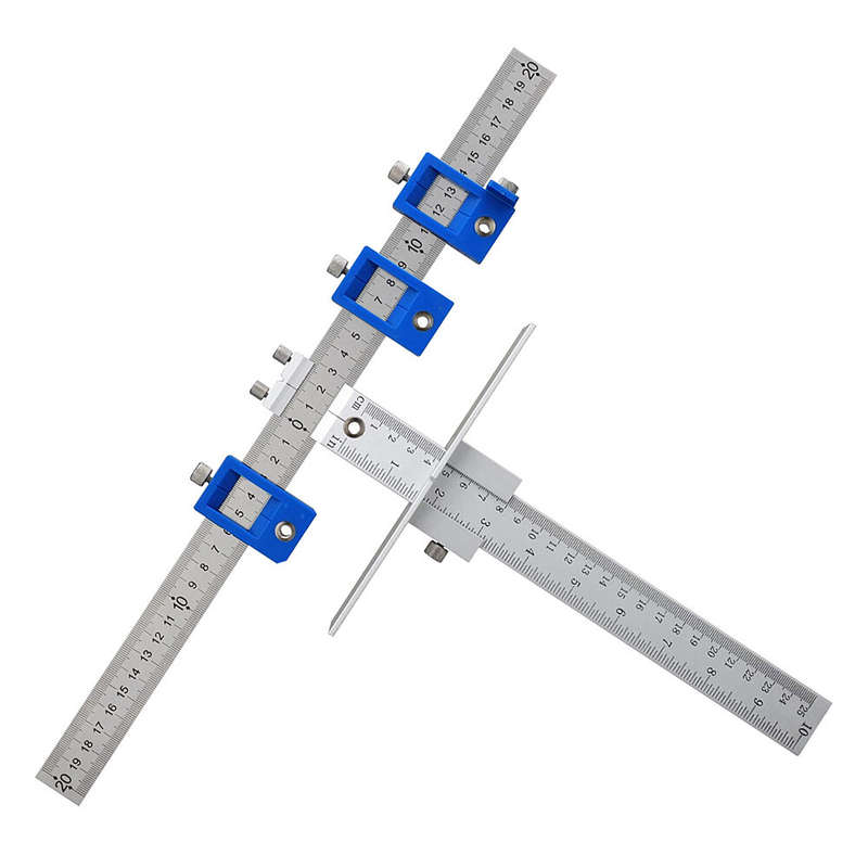 Adjustable Cabinet Hardware Jig Woodworking Hole Punch Locator Drill Guide for Installation of Handl
