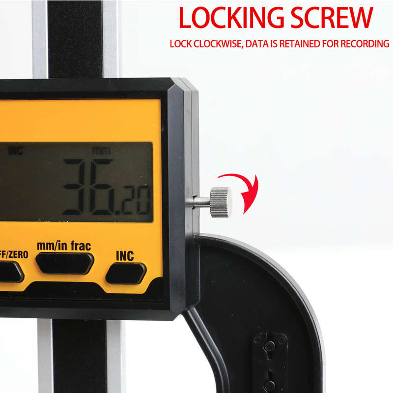 ETOPOO Digital Depth Gauge Aluminum Alloy 0-80MM Range Multifunction Tool with High Precision 0.01MM