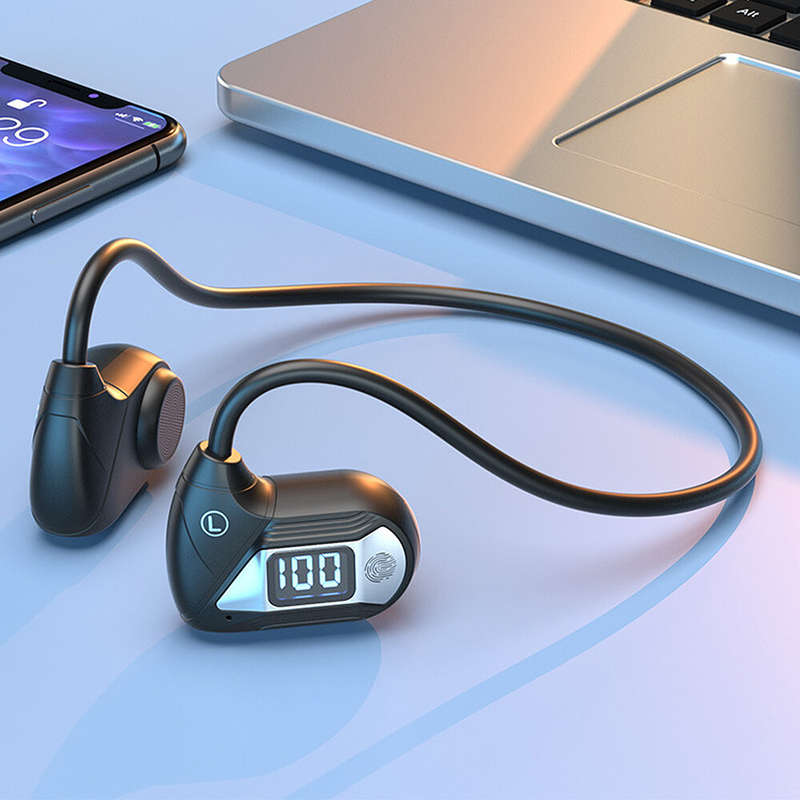 Q1 Air Conduction Earphone bluetooth V5.3 Low Latency 14mm Dynamic Driver 360 Stereo 180mAh LED Batt