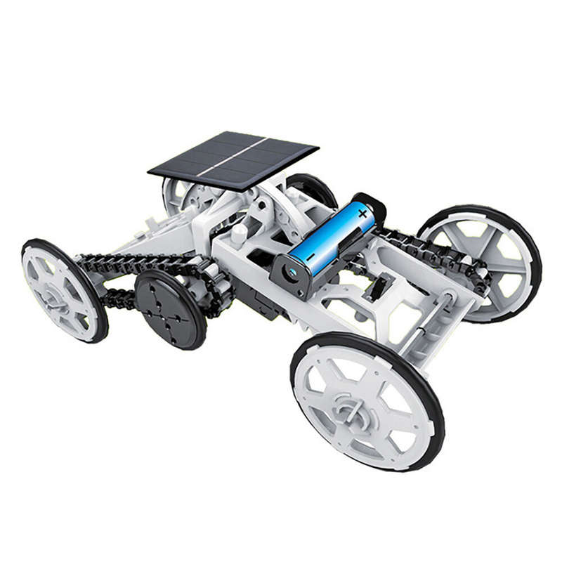 STEM Toy 4WD Car DIY Climbing Vehicle Motor Car Educational Solar Powered Car Engineering Car for Ki