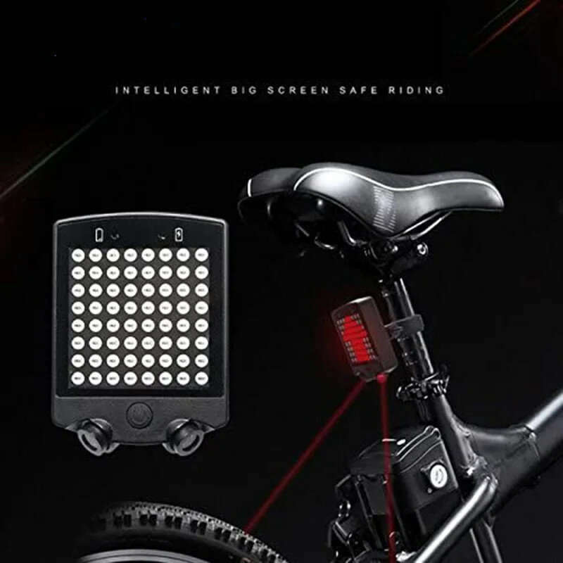 BENGGUO Bike Taillight 650mAh Battery 3 Light Modes Waterproof Turn Signal Warning Bicycle Rear Ligh