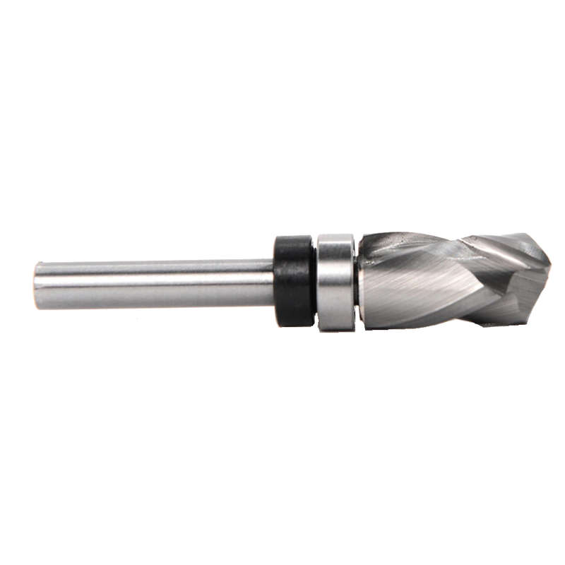 1/4" 6.35mm Shank Carbide Bottom Bearing Spiral Trimming CNC Router Bit End Mill 1/2"/12.7mm Cutting