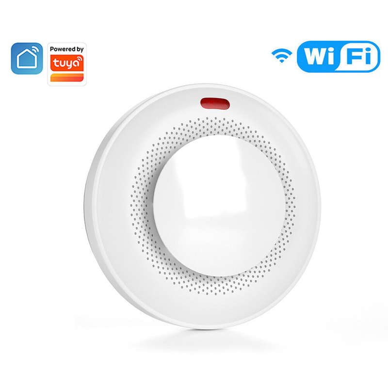 Tuya WiFi Smoke Detector Alarm Intelligent Wireless Home Fire Smoke Sensor Sound and Light APP Remot