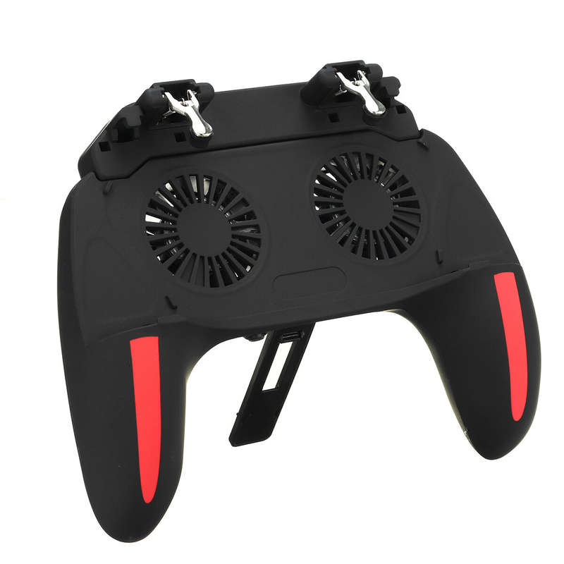 H10 Four-finger Rechargeable Mobile Phone Radiator Artifact Multi-function Grip Universal Quick Game