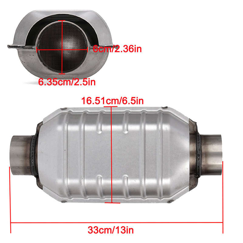 Caberre 2.5" Performance Universal Catalytic Converter Heat Shield Stainless Steel