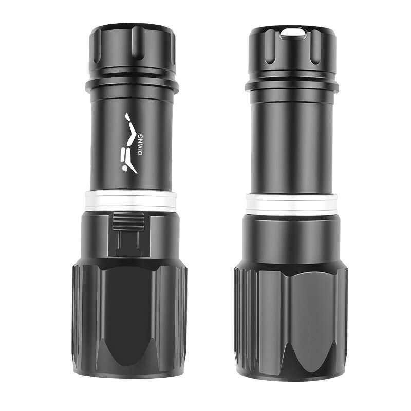1000 Lumens High Power Diving Scuba Flashlight HP70 Super Bright LED Torch IPX8 Waterproof Rechargea