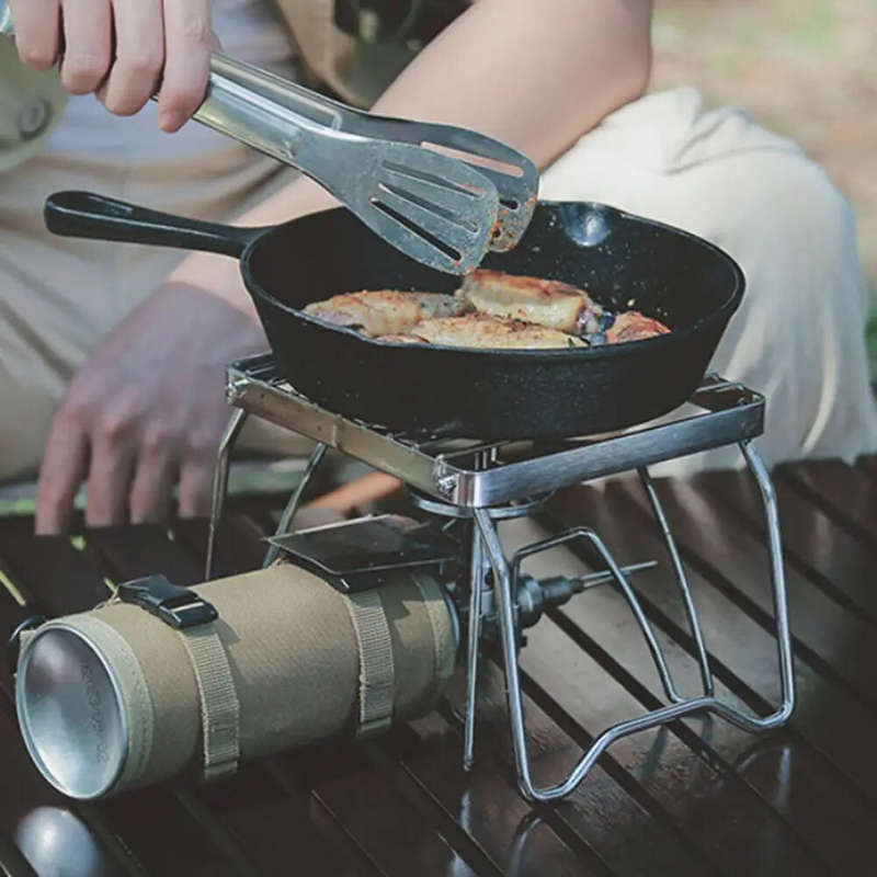 Outdoor Portable Foldable Stove Stand Rack Camping Pot Bracket Holder Gas Stoves Burner Bracket Trav