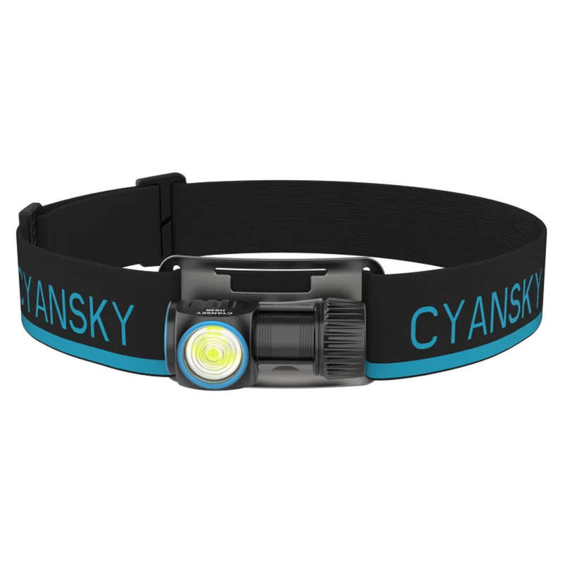CYANSKY HS3R 1100lm Mini L-Shaped Multifunctional Rechargeable Headlamp with Red Light Lightweight U