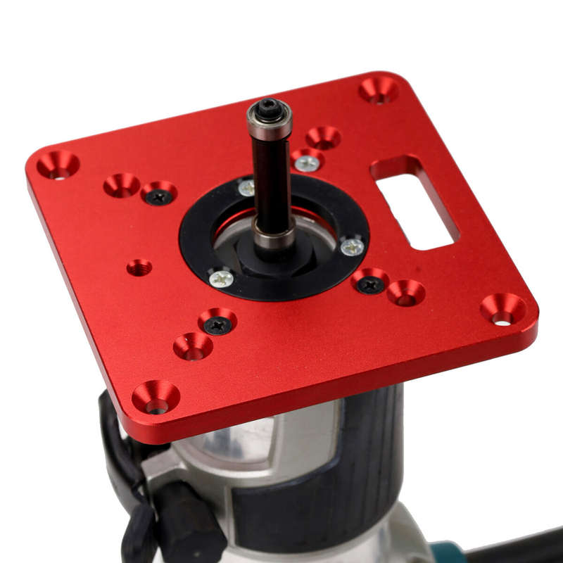 Multifunctional Aluminium Router Table Insert Plate Woodworking Trimmer Electric Wood Milling Flip P