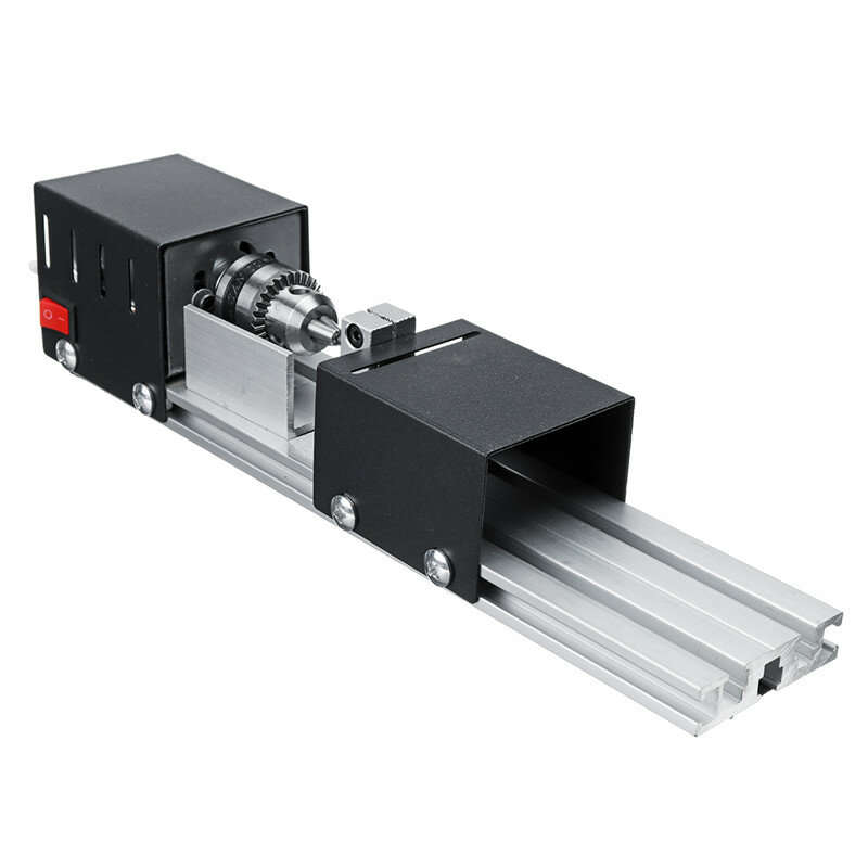 EU Plug Wood Lathe Set Mini Beads Machine Miniature Rotary Tool Multifunction Lathe DIY Woodworking