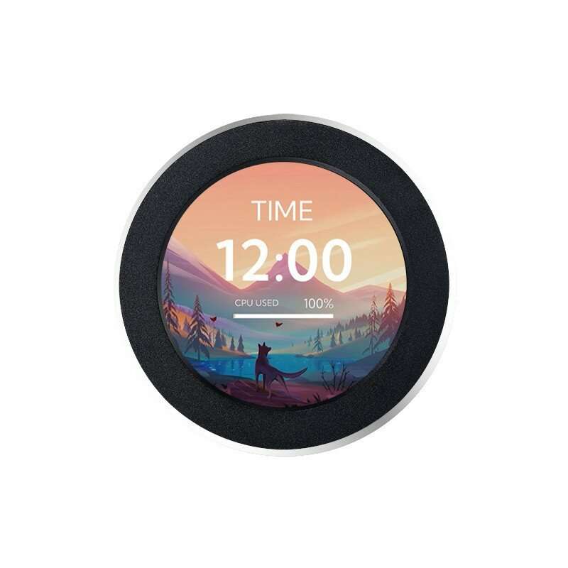 2.1-inch Water-cooled IPS USB Secondary Screen Built-in Screen Monitor Computer Status 360-degree Ro