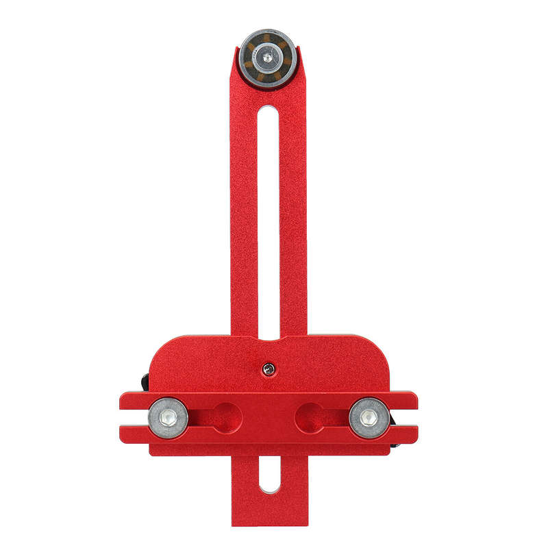 120mm Thin Table Saw Jig Aluminium Alloy Anodized Adjustable Limiter for Precision Woodworking Compa