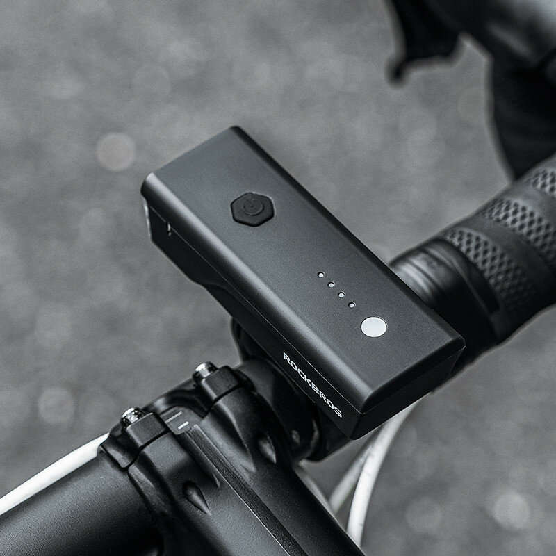 ROCKBROS Smart Light Senor Bike Headlight 260Lm Bright LED 1500mAh Battery Type-C Fast Charging Anti