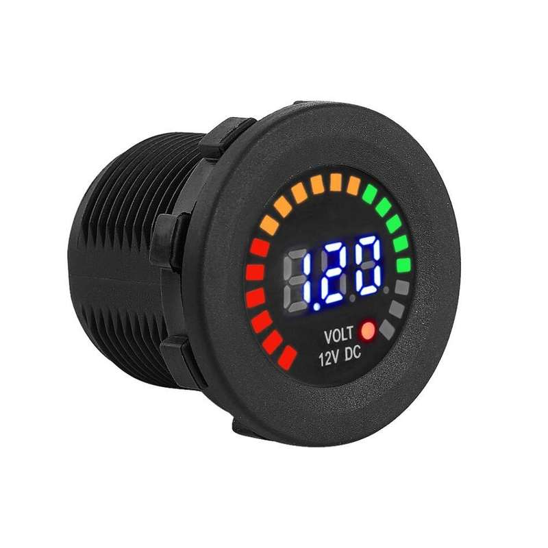 DC 12 V Motorcycle Car LED Digital Display Voltmeter Waterproof Volt Meter Voltage Gauge Voltage Tes