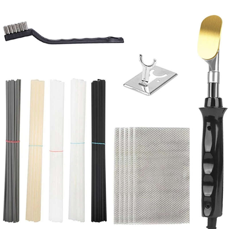 50W Car Bumper Repair Electric Soldering Iron Leather Ironing Tool Material Welding Kit Smooth Tool