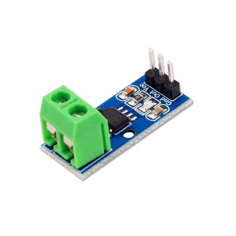 30A ACS712 Current Sensor Module with Green Terminal and Straight Pins for Arduinoo and DIY Projects