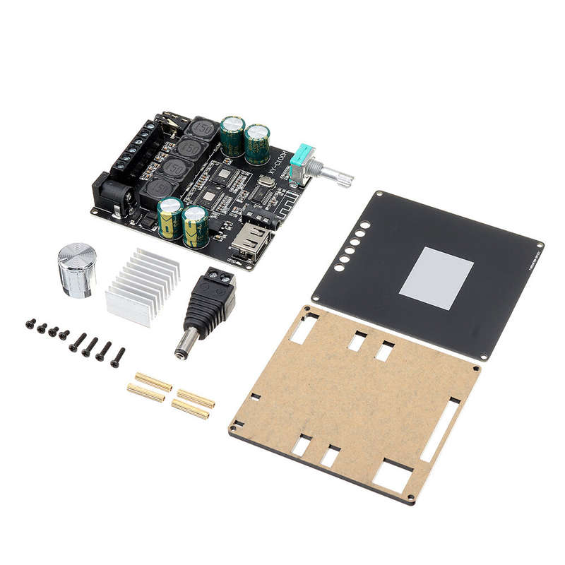 XY-C100H HIFI 2x100W TPA3116D2 AUX+ bluetooth 5.0 HIFI Digital Power Stereo Amplifier Board APP Cont