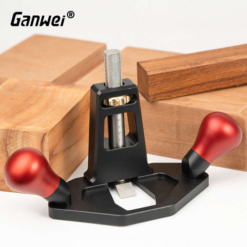 Handheld Router Planer Convenient Depth Adjustment Woodworking Router Plane for Right Angle Tenon Sh