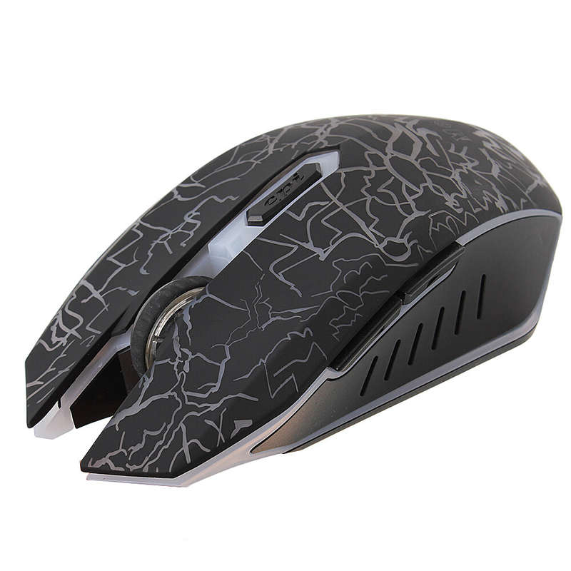 ELEGIANT YX-898 Wired Mouse 2400DPI 6 Buttons LED USB Wired Mouse Optical Computer Mice for Home Off