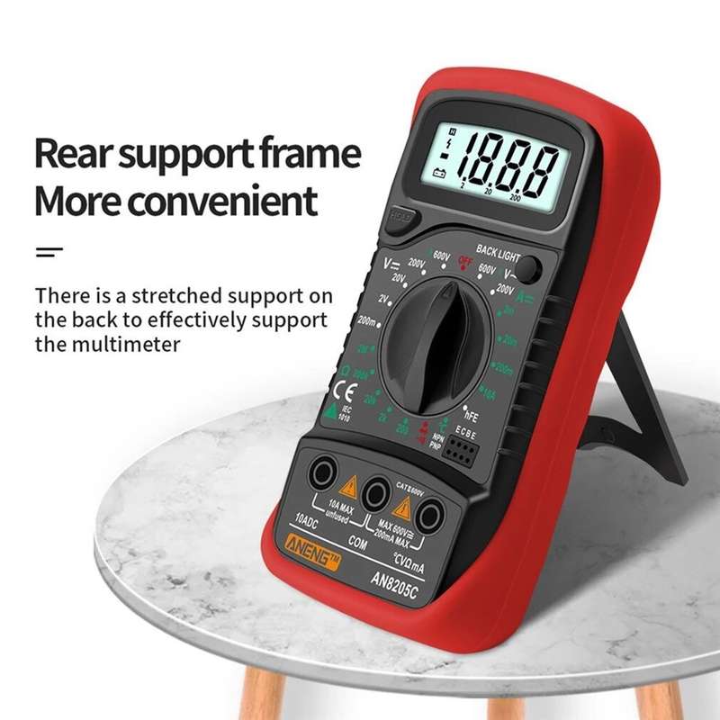 ANENG AN8205C Digital Multimeter AC/DC Ammeter Volt Ohm Tester Meter Multimetro With Thermocouple LC