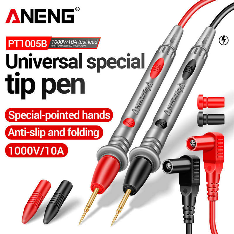 ANENG PT1005B 10A 1000V Digital Multimeter Probe Universal Test Lead Needle Pin Wire Pen Cable Kit C