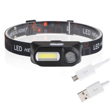 BIKIGHT 700LM XPE+COB LED HeadLamp USB Interface Waterproof Outdoor Camping Hiking Cycling Fishing L