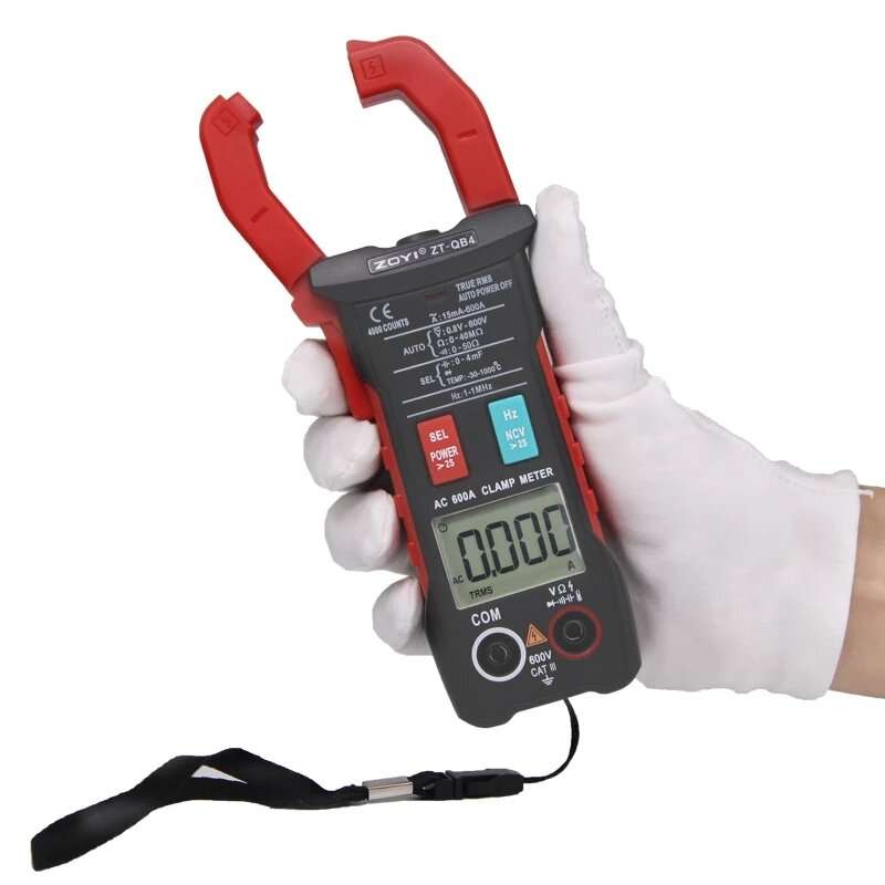 Digital Clamp meter ZT-QB4 4000 count multimeter voltmeter AC Ammeter Resistance Frequency Capacitan