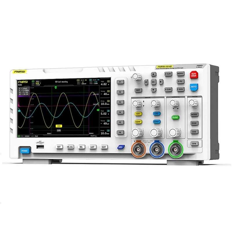 FNIRSI-1014D 7 Inch TFT LCD Display Screen 2 In 1 Dual Channel Input Storage Oscilloscope Digital Si