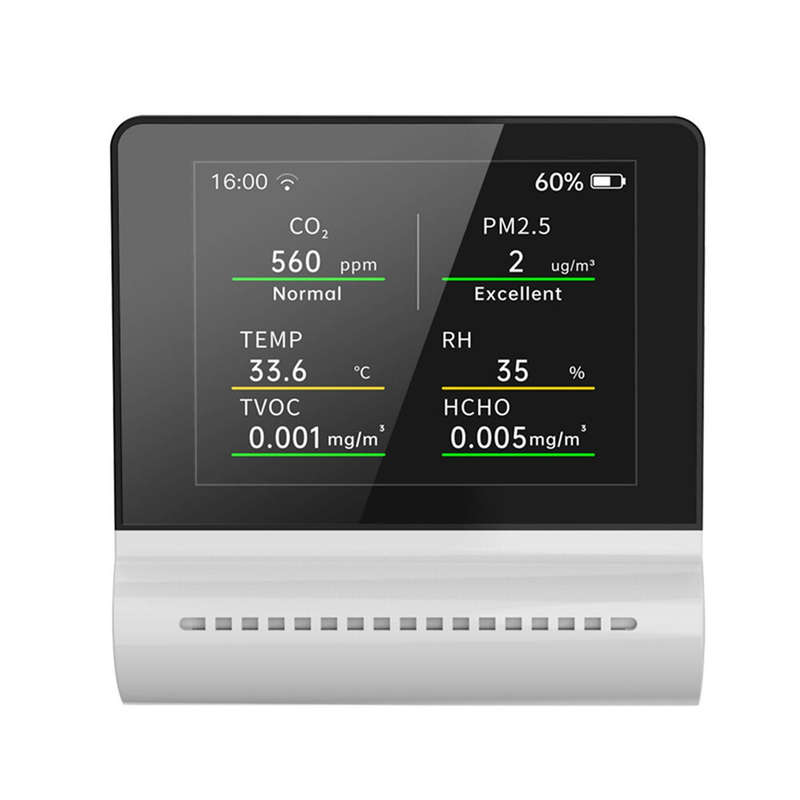 NOYAFA JSM16 5-in-1 Household Air Quality Monitor PM2.5/CO2/HCHO/TVOC Detector Temperature Humidity