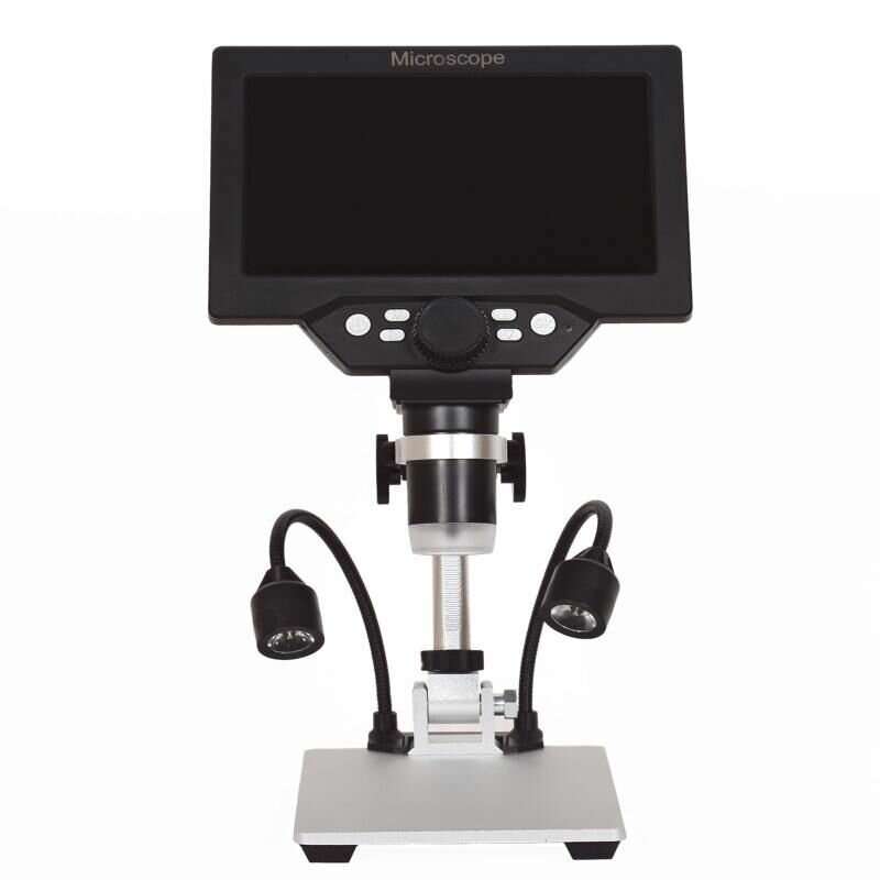 G1200D Digital Microscope 12MP 7 Inch Large Color Screen Large Base LCD Display 1-1200X Continuous w