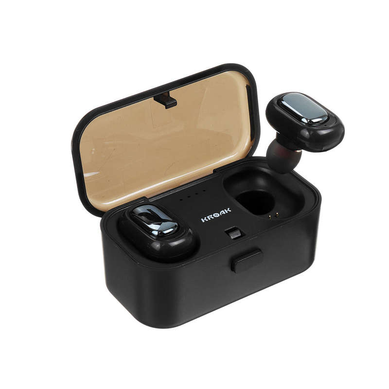 Mini TWS True Wireless bluetooth Earphone HiFi Stereo Noise Cancelling Waterproof Headphone with 800