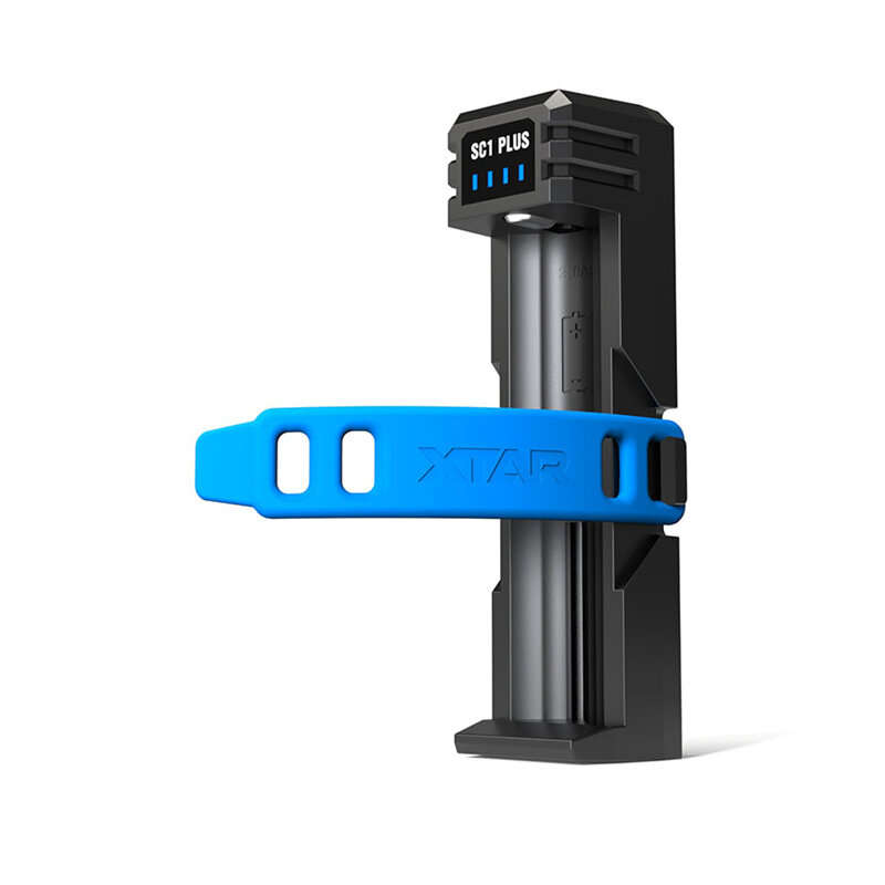 XTAR SC1 PLUS Single-Slot Battery Charger QC PD USB C 3A Fast Charging 21700 26650 26800 18650 NiMH