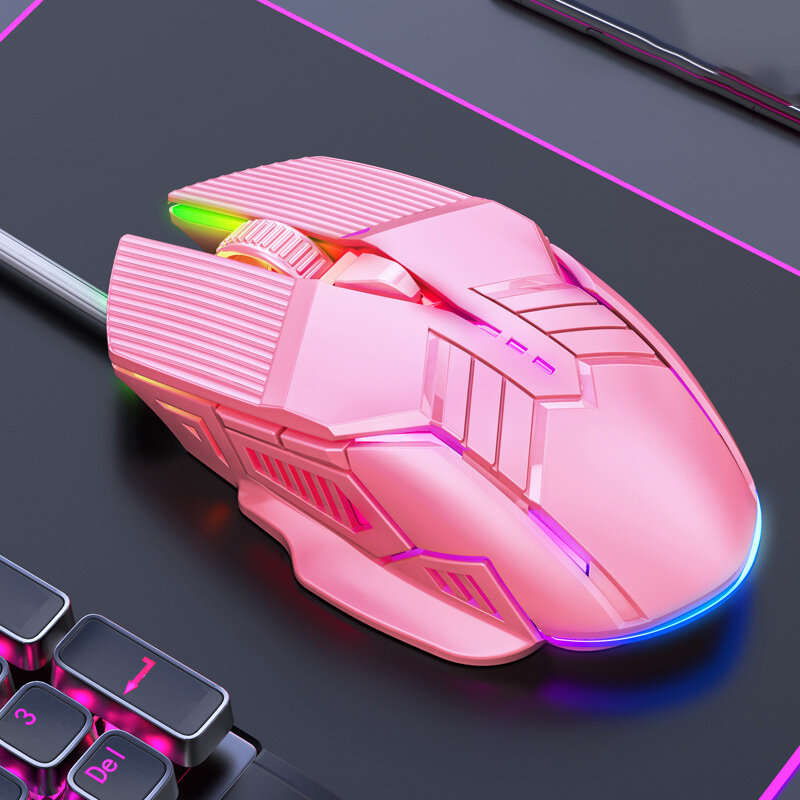 S800 Wired Gaming Mouse USB Computer Mouse 3200DPI Ergonomic Gaming RGB Mause 6 Button LED Silent Mi