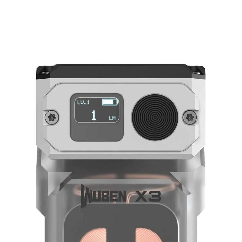 WUBEN X3 Owl 700LM Mini LED Keychain Flashlight 180 Rotating Head Best EDC Flashlight Wireless Charg