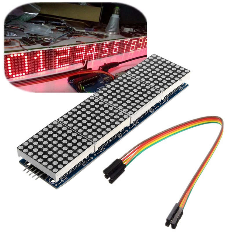 3Pcs MAX7219 Dot Matrix Module 4-in-1 Display Screen