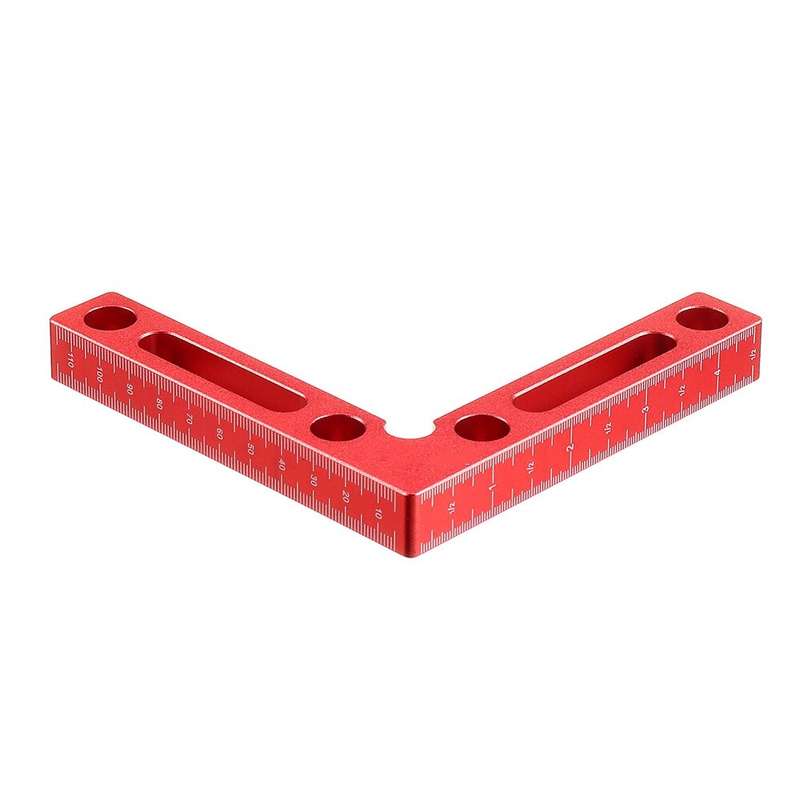 Drillpro Upgrade Aluminium Alloy 90 Degree 120x120mm Precision Clamping Square Woodworking L-Shaped
