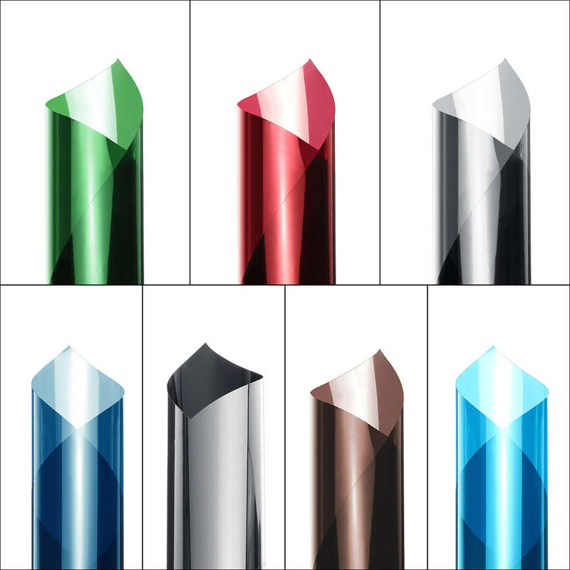 Waterproof Window Film One Way Mirror Silver Insulation Stickers UV Rejection Privacy Tint Films Hom