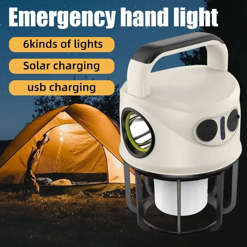 Multifunction Waterproof Camping Lights Lantern High Capacity Lamp Portable Lantern Flashlight With