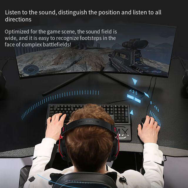 Edifier HECATE G5 Gaming Headset Wired Headphone Virtual 7.1 Channels 53mm Sound Unit Pullable Head