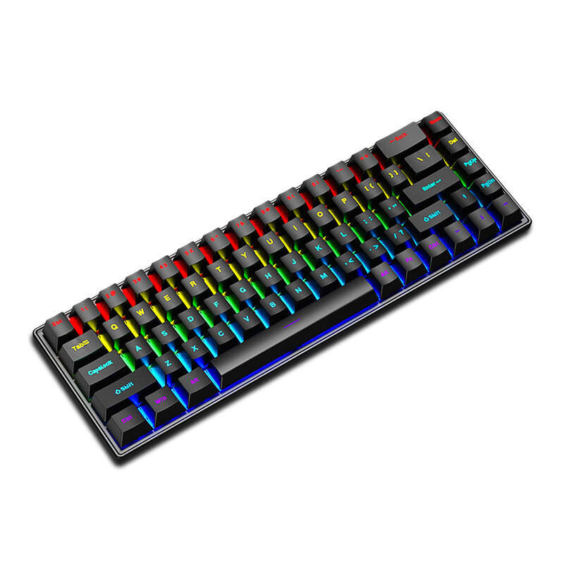 Skylion K68 Wired Mechanical Gaming Keyboard 68 Keys Blue Switch RGB Backlit NKRO Type-C Ergonomics