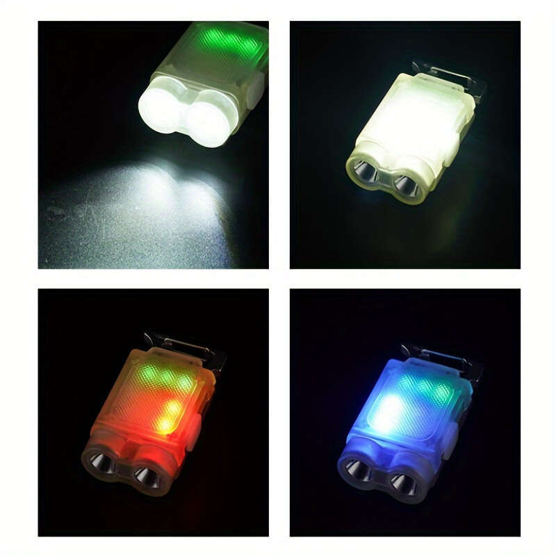 Mini Multifunctional Hat Clip Light Dual Light Source Pocket Flashligh LED Headlight For Outdoor Nig