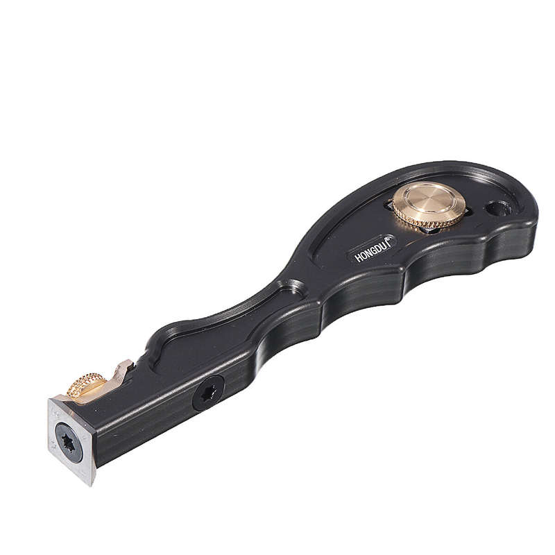 HONGDUI 2 In 1 Mini Wood Carbide Insert Scraper Glue Scraper Removal Aluminum Alloy Handle Woodworki