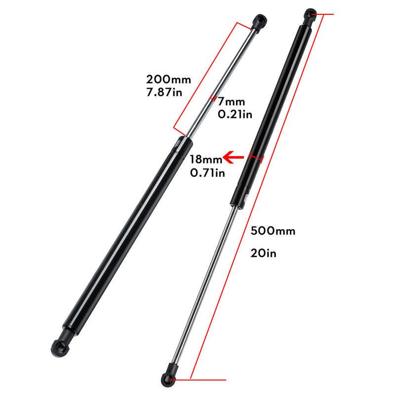 2pcs 500mm 300N Car Gas Struts Spring Kit For Car Boat Universal