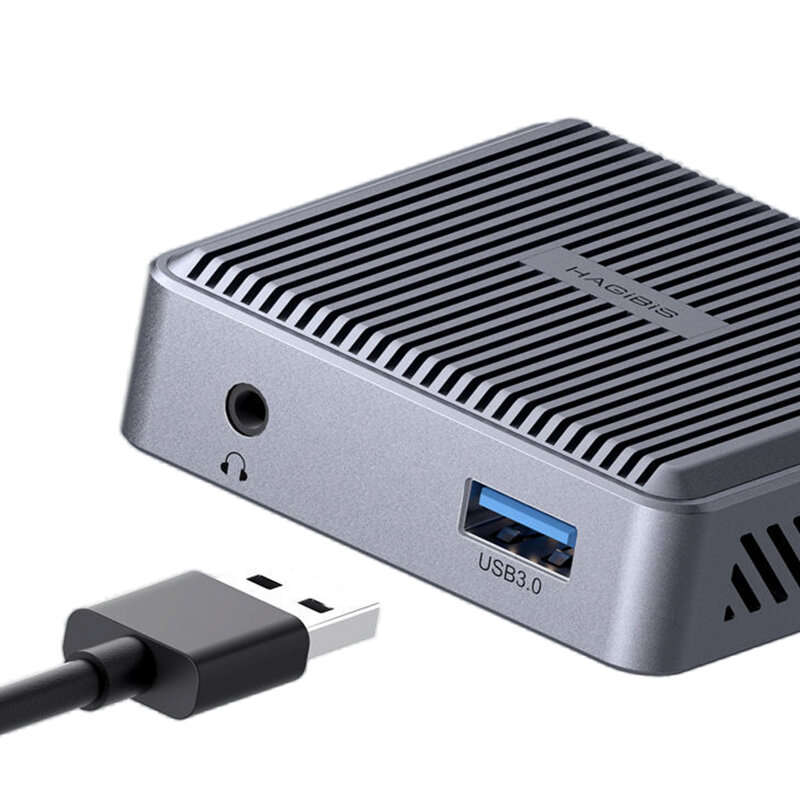 Hagibis 4K HD-Compatible Video Capture Card Loop Out for Game Recording Live Streaming 1080P Grabber