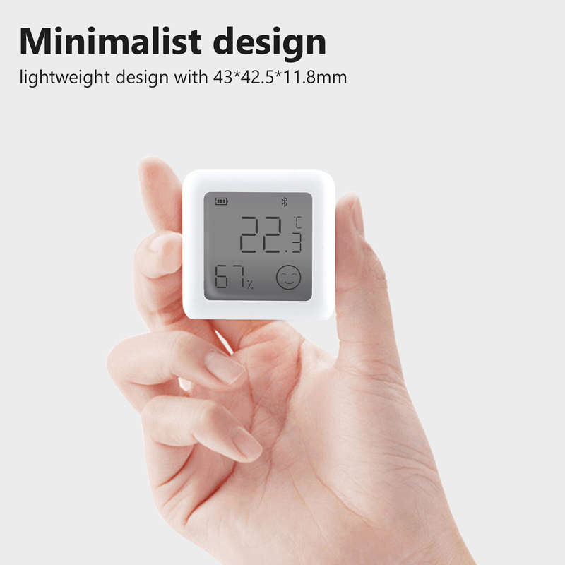 Tuya bluetooth Smart LCD Screen Digital Thermometer Temperature Humidity Sensor Moisture Meter App R