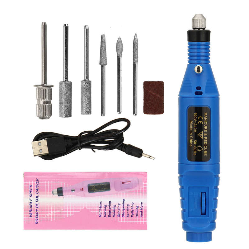 12V Mini Drill Electric Carving Pen Variable Speed Drill Rotary Tools Kit Engraver Pen for Grinding
